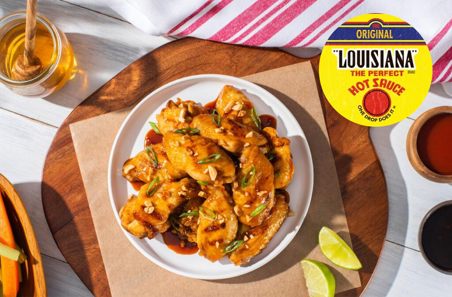 Spicy honey chicken wings
