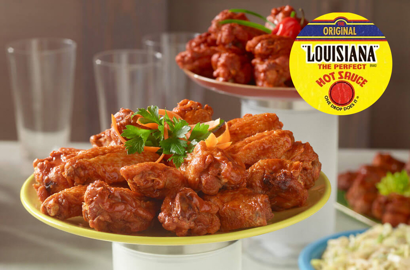 Sweet and spicy chicken wings